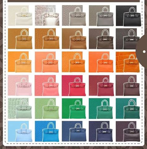 hermes birkin color palette|Hermes Birkin 30 best colours.